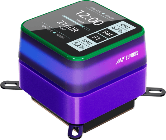 Ant Esports Glacius-360D 360mm ARGB AM5/LGA1851 Black AIO Liquid Cooler with display