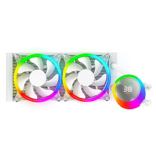 Ant Esports ICE Chroma 240mm ARGB AM5/LGA1851 White AIO Liquid Cooler