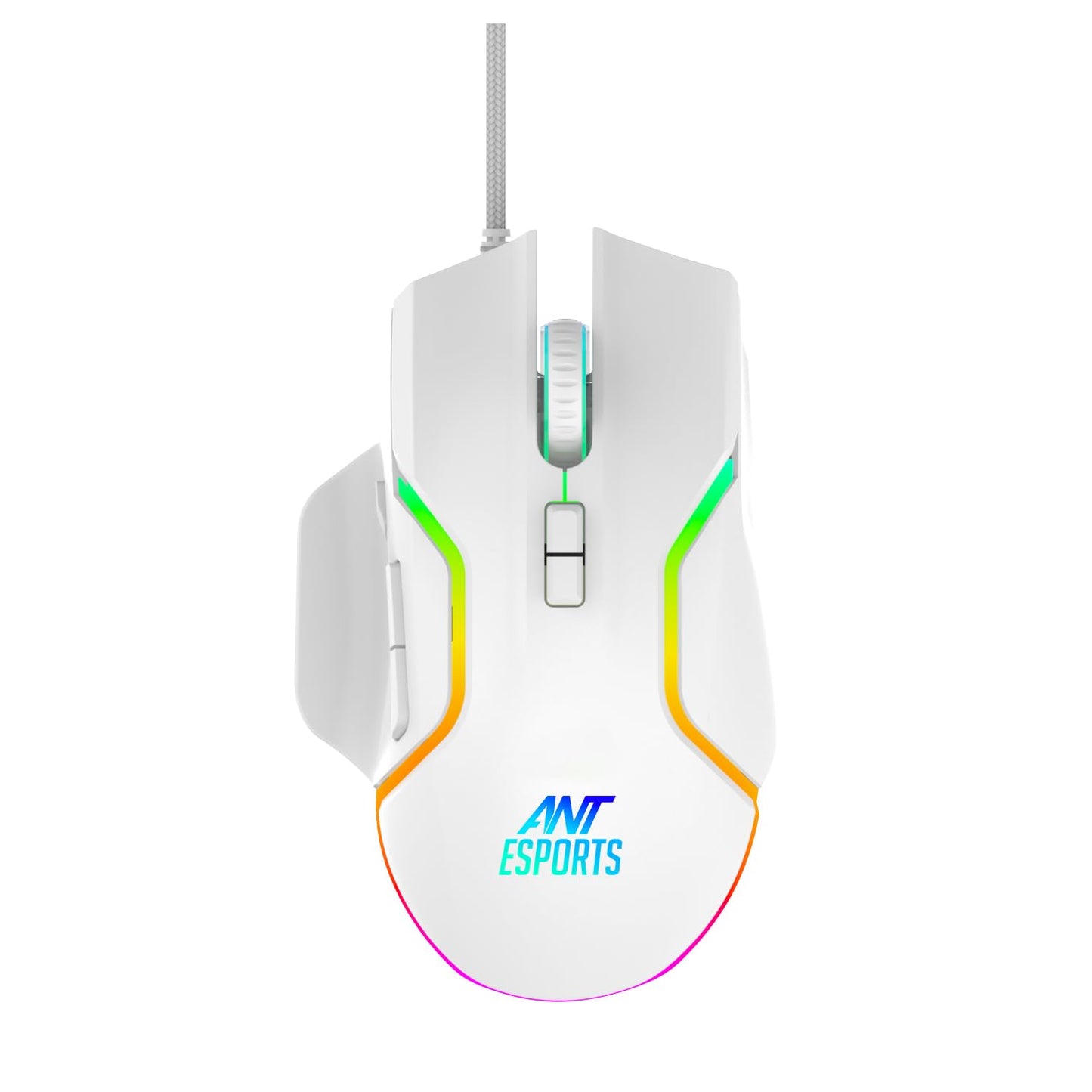 Ant Esports GM320 12800DPI RGB Wired Gaming Mouse White