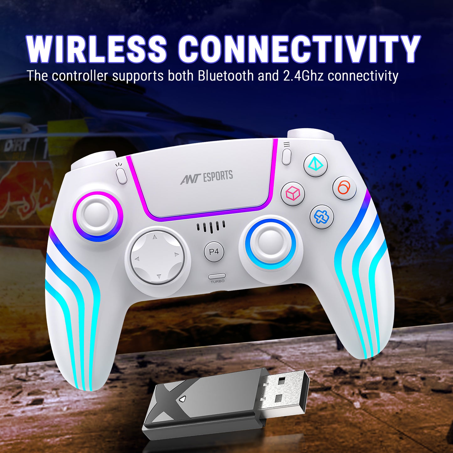 Ant Esports GP400 Wireless White Gamepad