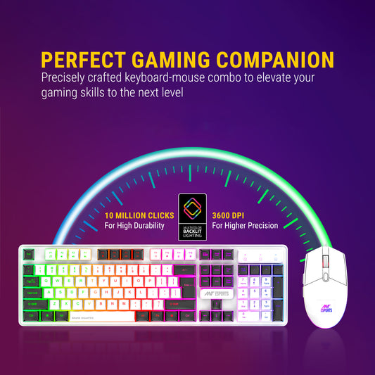 Ant Esports KM1610 RGB Gaming Keyboard and Mouse Combo