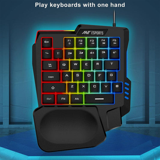 Ant Esports MK1001 One Handed RGB Gaming Keyboard