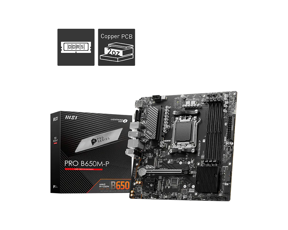 MSI Pro B650M-P M-ATX Motherboard
