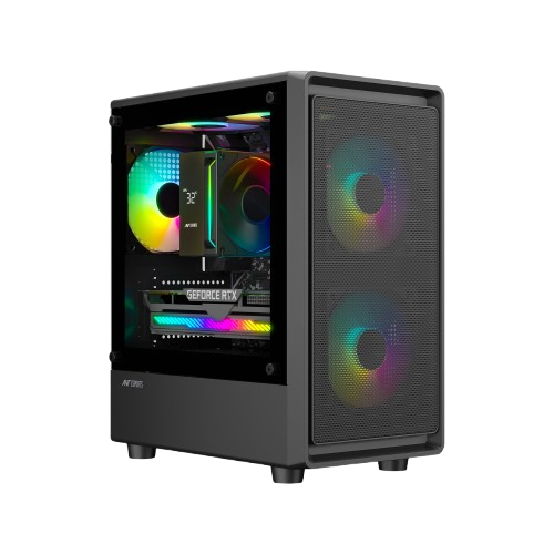 Ant Esports 400 Air mini (M-ATX/M-ITX) Black Cabinet 3x120mm Fans
