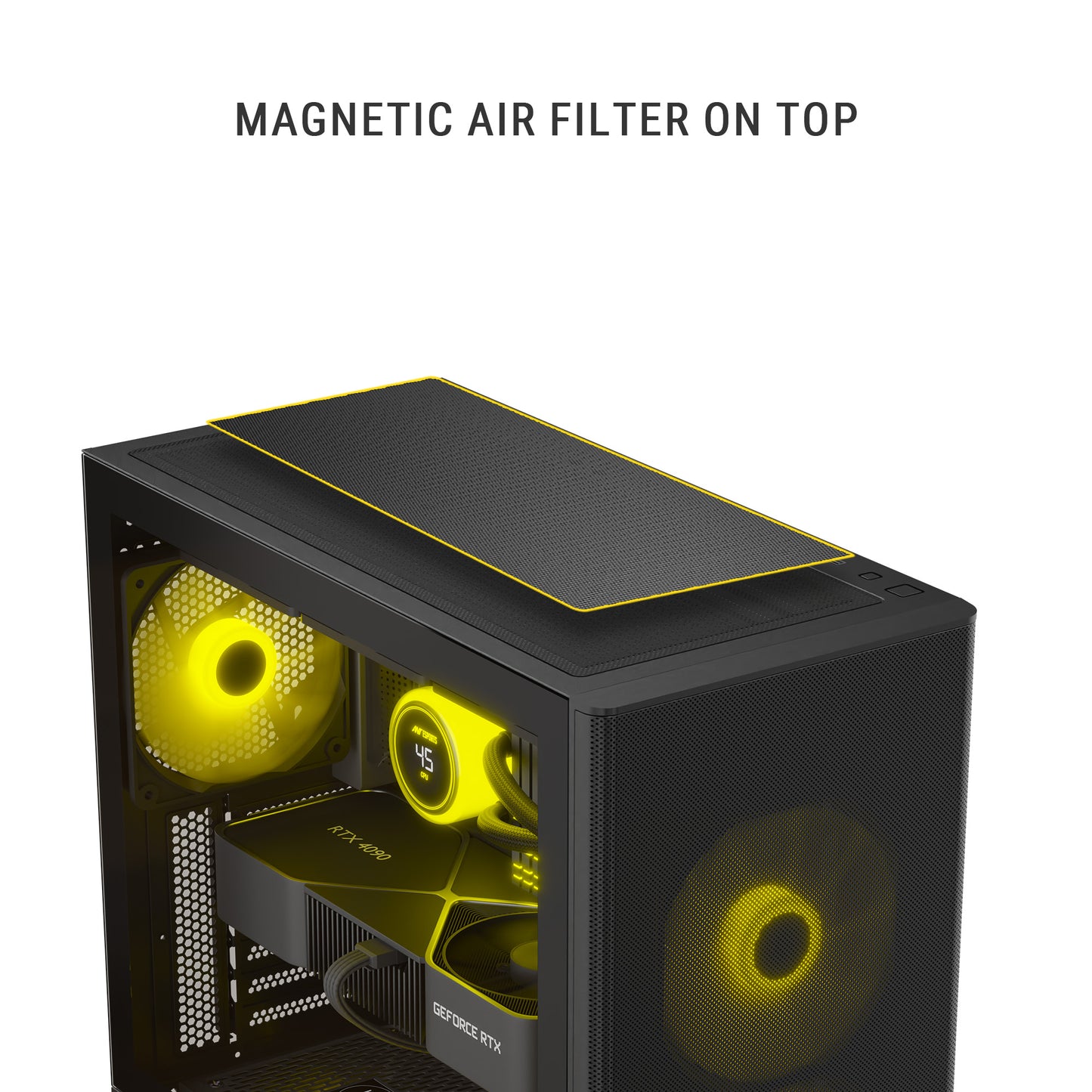 Ant Esports 511 Air 5F Mid Tower (E-ATX/ATX/M-ATX/M-ITX) Black Cabinet 2x120mm 3x140mm Fans
