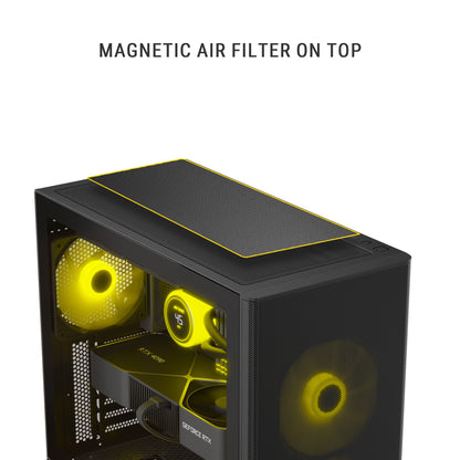 Ant Esports 511 Air 5F Mid Tower (E-ATX/ATX/M-ATX/M-ITX) Black Cabinet 2x120mm 3x140mm Fans