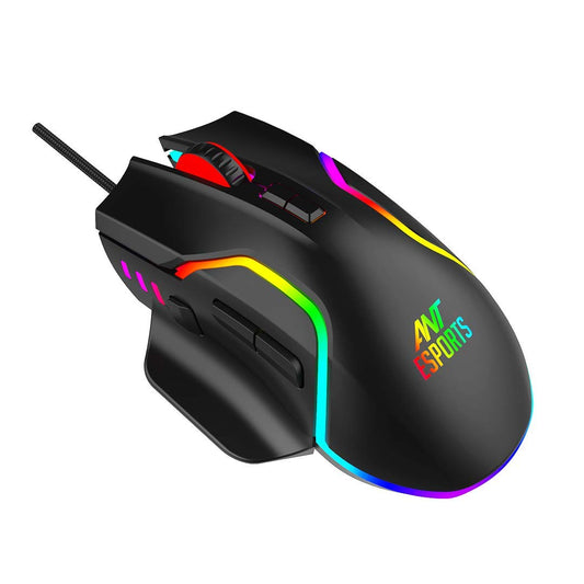 Ant Esports GM320 12800DPI RGB Wired Gaming Mouse Black
