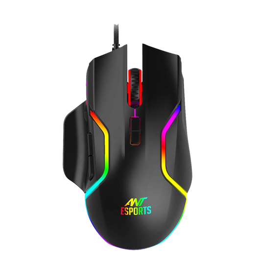 Ant Esports GM320 12800DPI RGB Wired Gaming Mouse Black