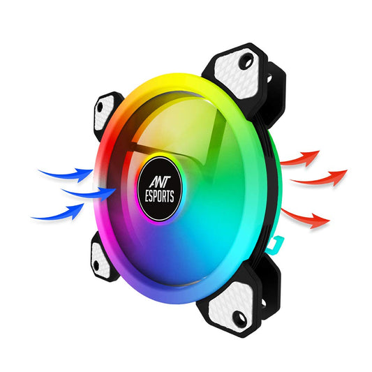 Ant Esports Superflow 120mm ARGB Black Case 3 Fan Kit
