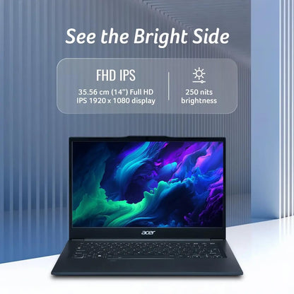 Acer TravelLite Smart FHD TL04-51M Laptop, Intel Core i5 1334u 8GB Ram / 512GB NVMe SSD/Windows 11 / 14 Inch / 1 Year Brand Warranty