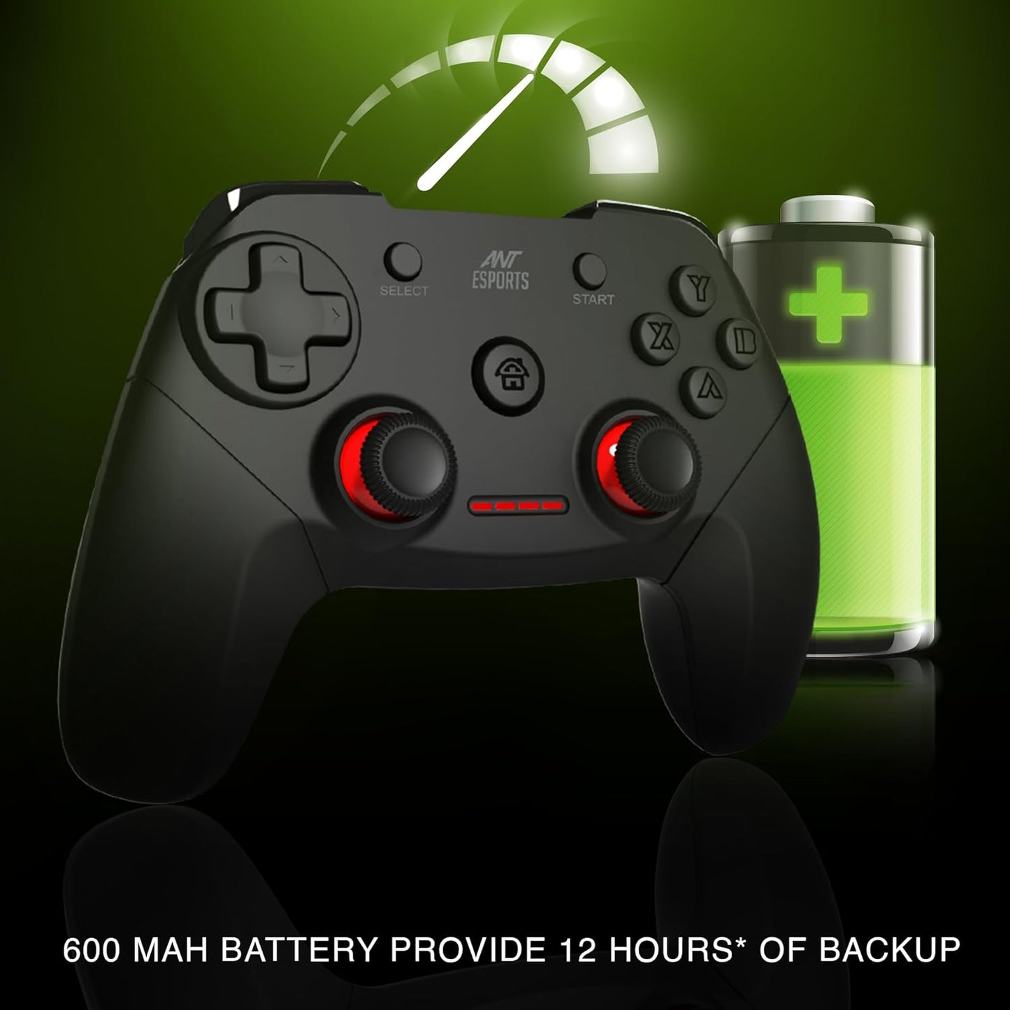 Ant Esports GP 300 Pro V2 Wireless Black Gamepad Controller for PC / Laptop / PS3