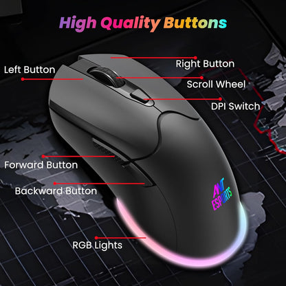 Ant Esports KM500 Pro Wireless Gaming Keyboard and Mouse Combo