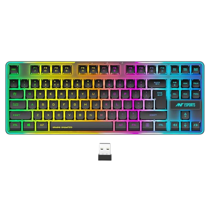 Ant Esports MK720 Pro V2 Membrane Wireless Gaming Keyboard Black