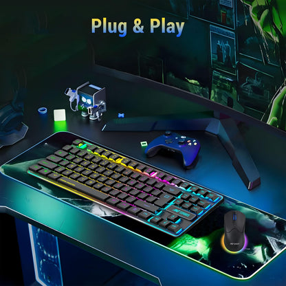 Ant Esports KM730 Pro Gaming Wireless TKL Keyboard Mouse Combo