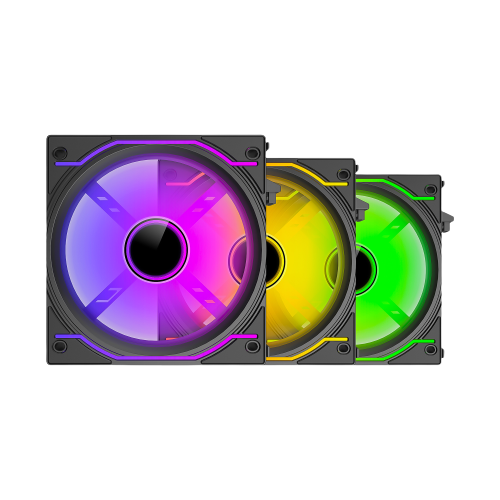 Ant Esports Crystaflow 3x120mm ARGB Black Case Fans Kit