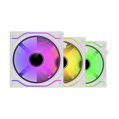 Ant Esports Crystaflow 3x120mm ARGB White Case Fans Kit
