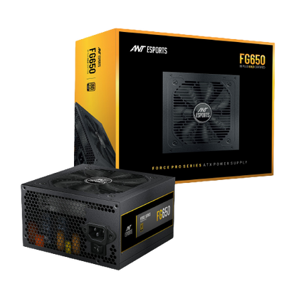 Ant Esports FG650 Force 650W 80+Gold Black Power Supply