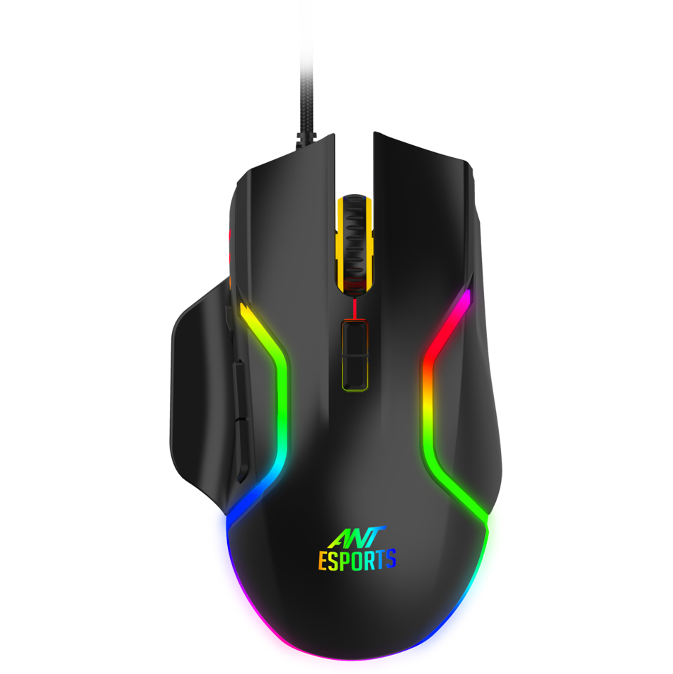 Ant Esports GM340 12800DPI RGB wired Gaming Mouse Black