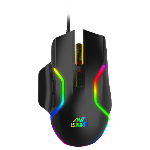 Ant Esports GM340 12800DPI RGB wired Gaming Mouse Black