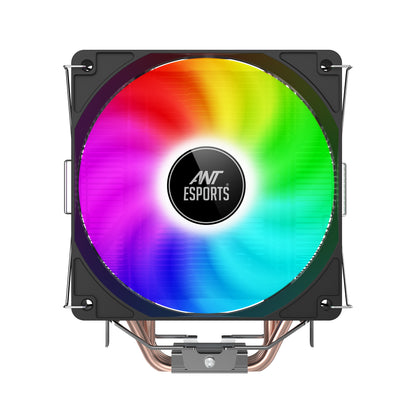 Ant Esports ICE-C400 Rainbow 120mm ARGB AM5/LGA1851 Black CPU Air Cooler