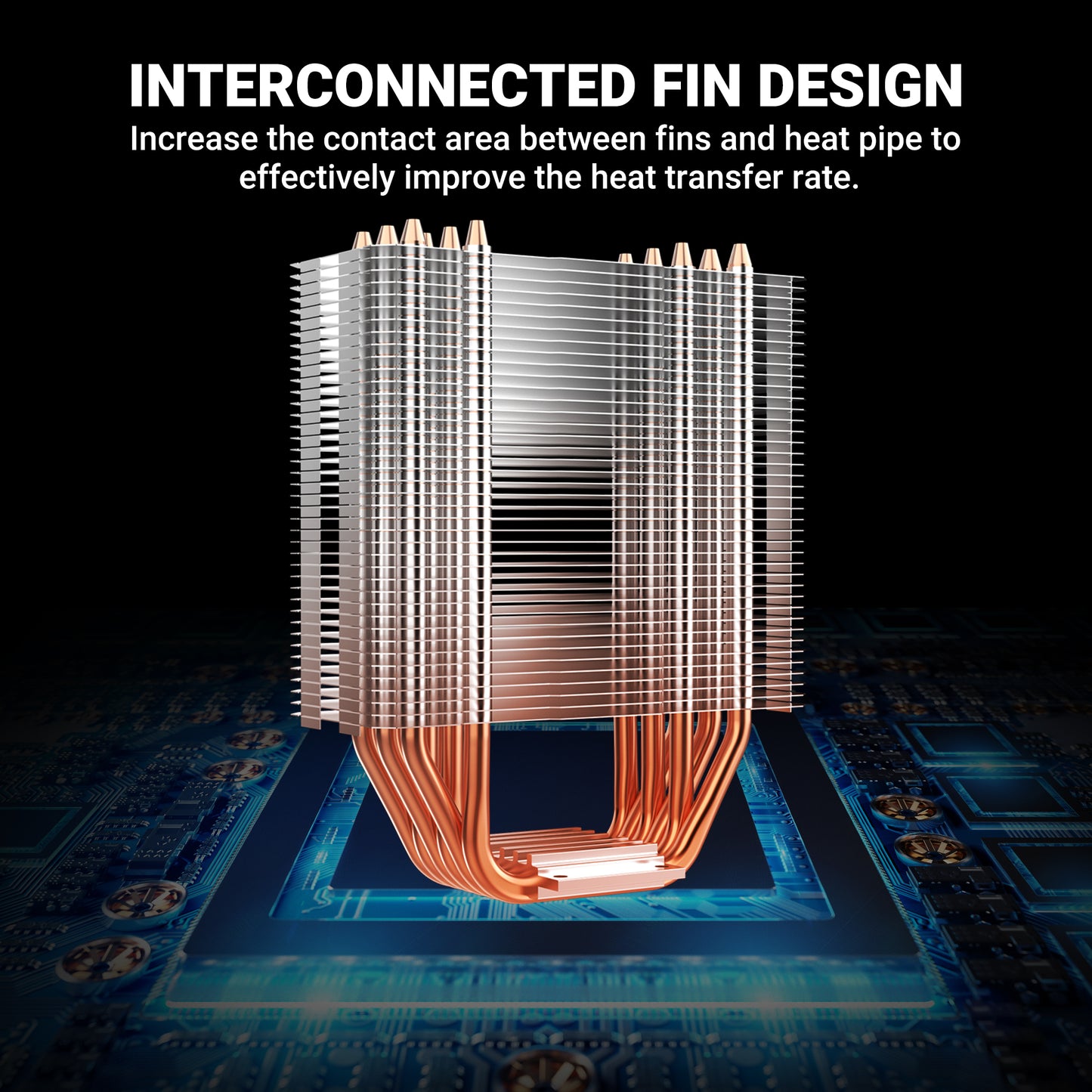 Ant Esports ICE-C612 V2 ARGB AM5/LGA1851 Black Air Cooler