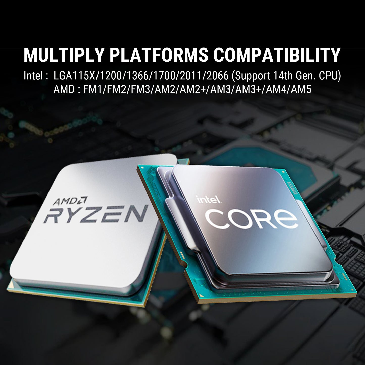 Ant Esports ICE Chroma 240mm ARGB AM5/LGA1851 Black AIO Liquid Cooler