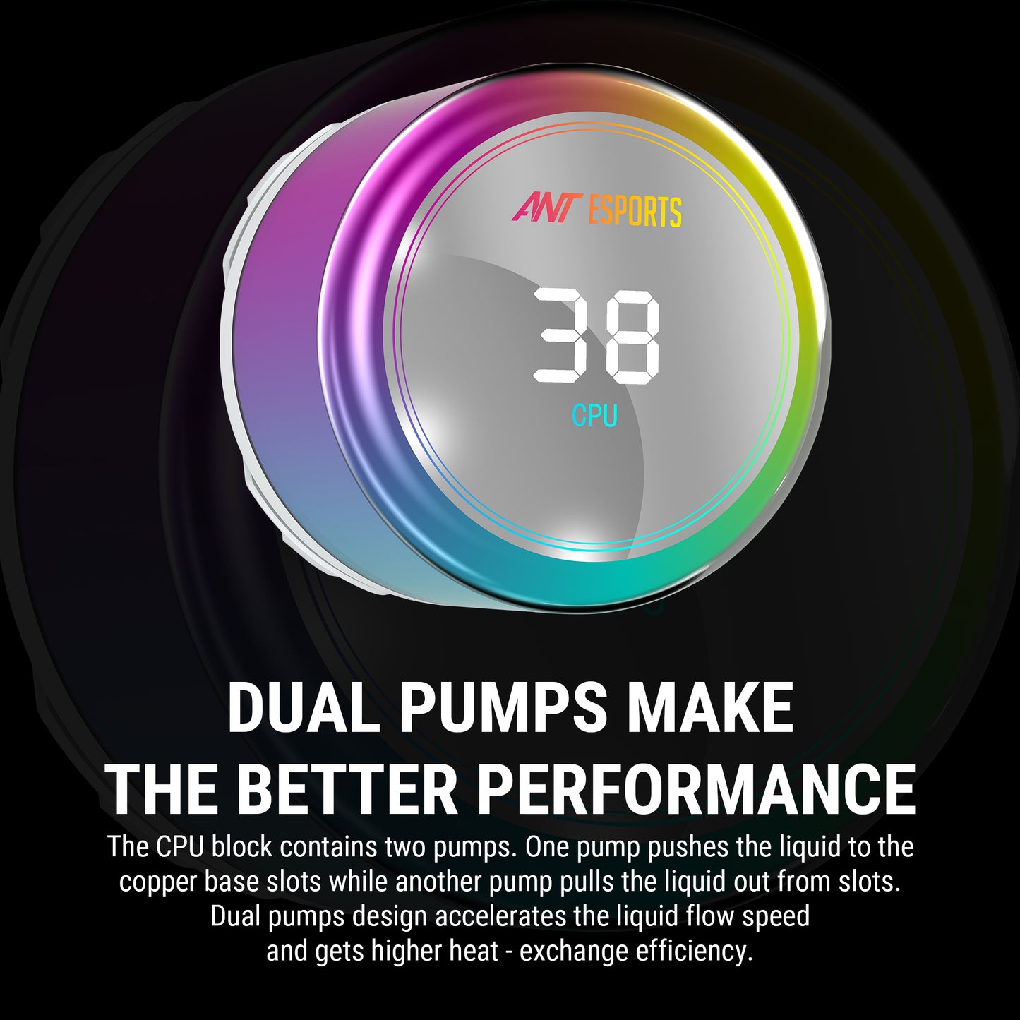 Ant Esports ICE Chroma 240mm ARGB AM5/LGA1851 White AIO Liquid Cooler