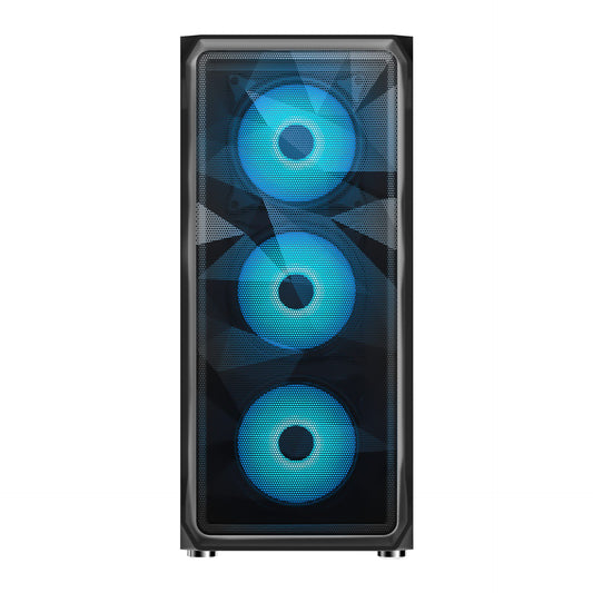 Ant Esports ICE-112 Mid Tower (ATX/M-ATX/ITX) Gaming Cabinet Black 4x120mm Fans