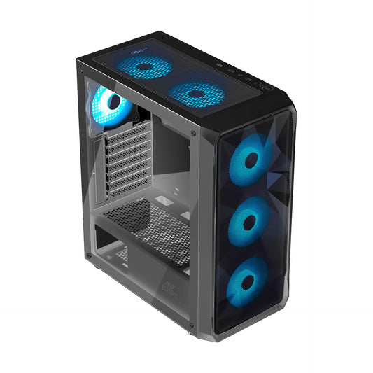 Ant Esports ICE-112 Mid Tower (ATX/M-ATX/ITX) Gaming Cabinet Black 4x120mm Fans