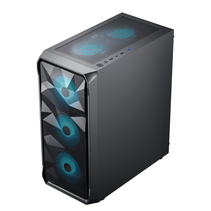 Ant Esports ICE-112 Mid Tower (ATX/M-ATX/ITX) Gaming Cabinet Black 4x120mm Fans