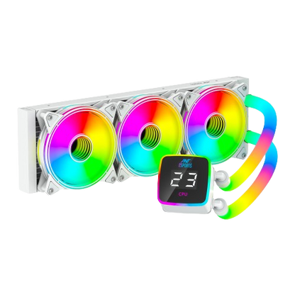 Ant Esports ICE-Glow 360mm ARGB AM5/LGA1851 White AIO Liquid Cooler