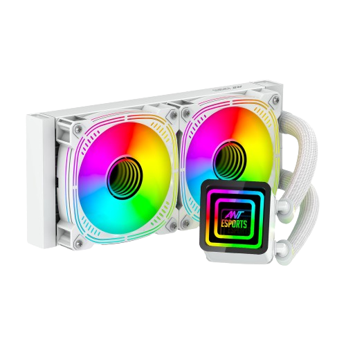 Ant Esports ICE-Infinite 240mm ARGB AM5/LGA1851 White AIO Liquid Cooler