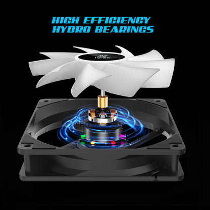 Ant Esports ICE-C400 Rainbow 120mm ARGB AM5/LGA1851 Black CPU Air Cooler