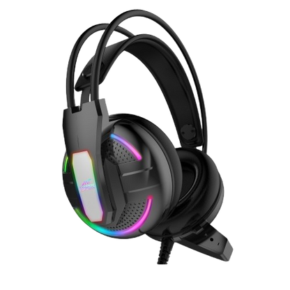 Ant Esports H525 Pro RGB Gaming Headset Gaming Over Ear Wired Headphones with Mic