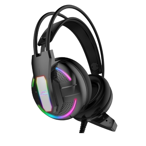 Ant Esports H525 Pro RGB Gaming Headset Gaming Over Ear Wired Headphones with Mic