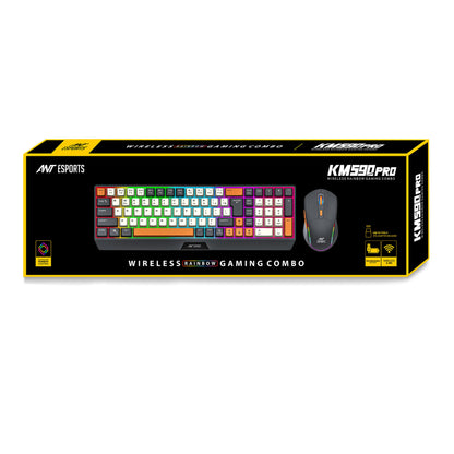 Ant Esports KM590 PRO Wireless Rainbow Gaming Combo