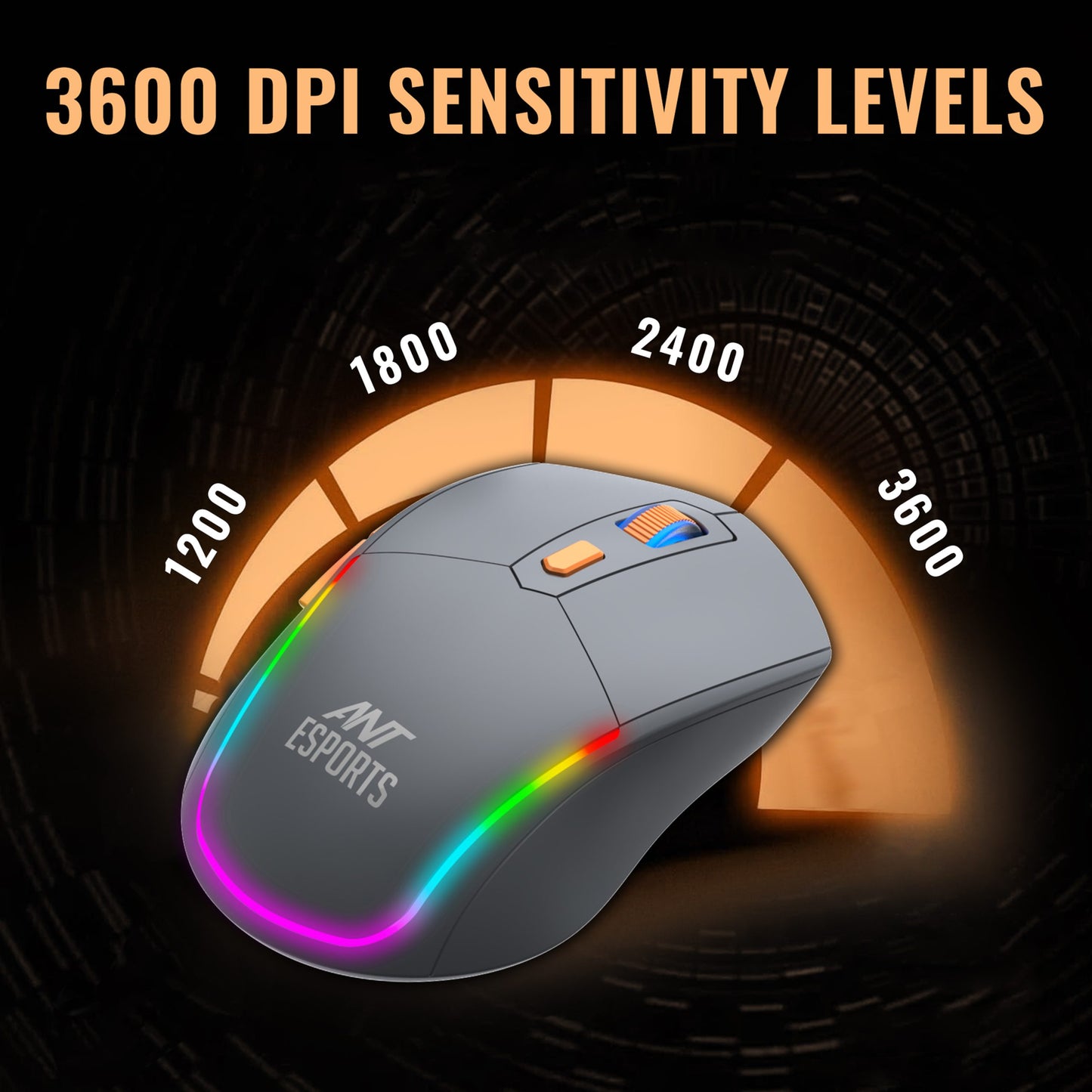 Ant Esports KM590 PRO Wireless Rainbow Gaming Combo