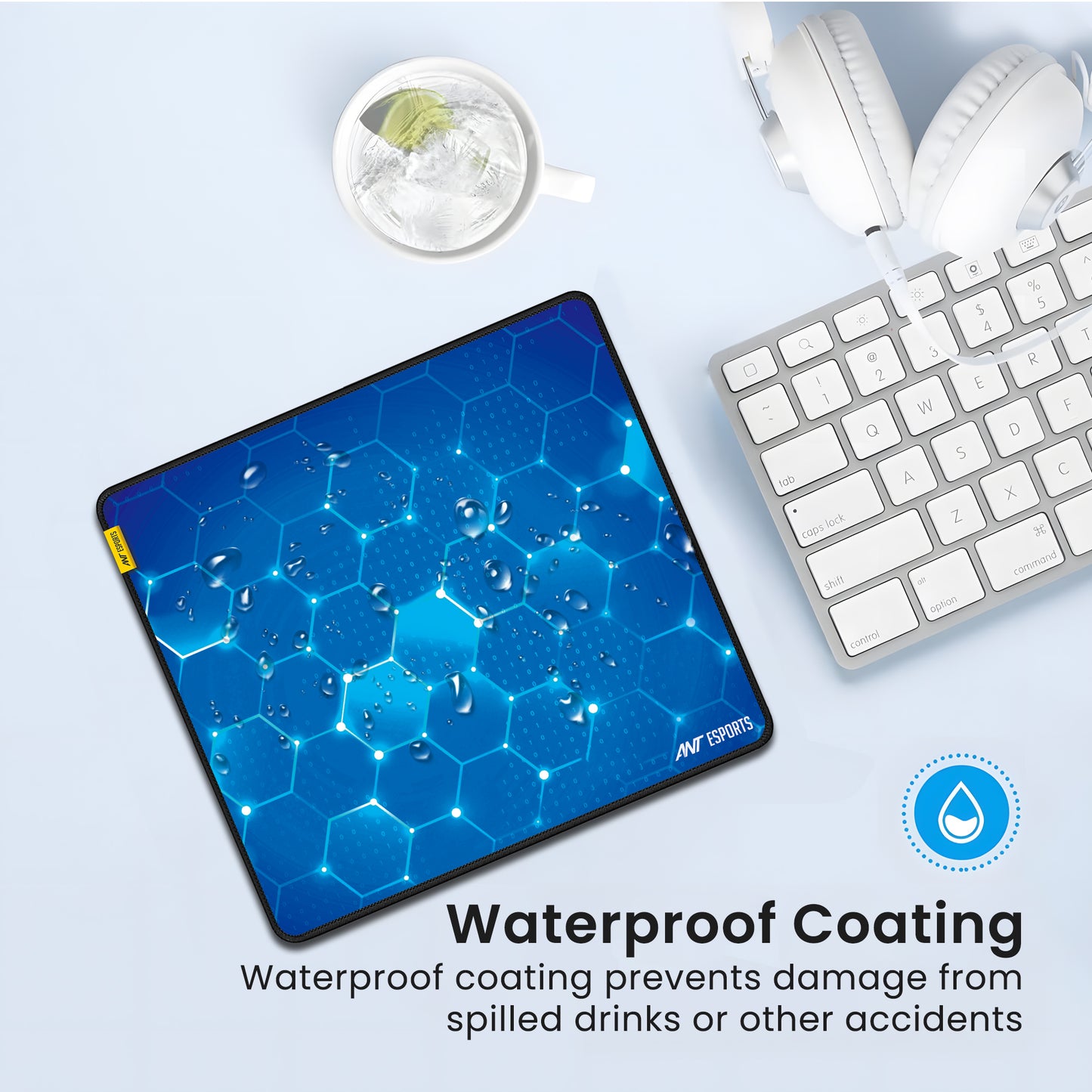 Ant Esports Hexa Mouse Pad 260X210X3mm Anti-fray Stitching