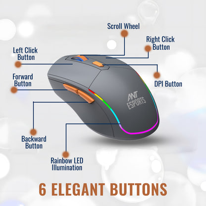 Ant Esports KM590 PRO Wireless Rainbow Gaming Combo