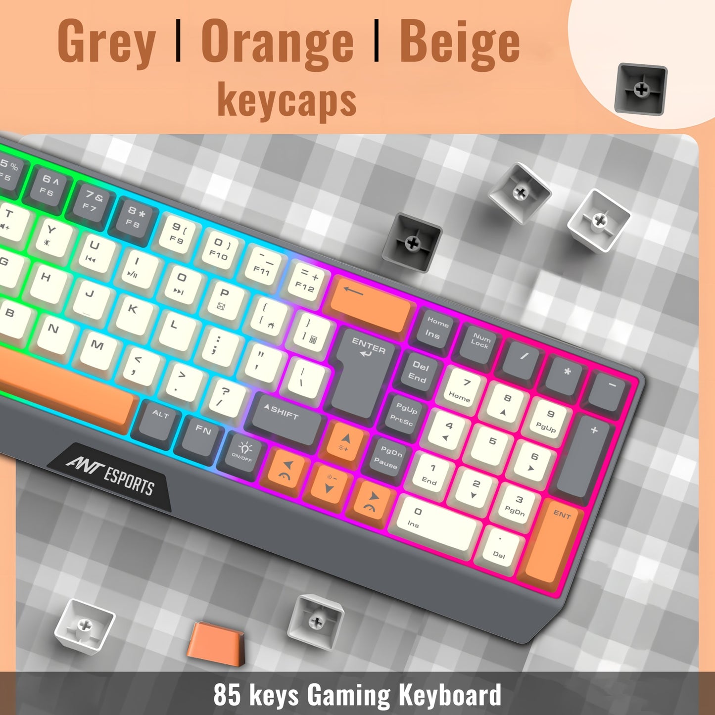 Ant Esports KM590 PRO Wireless Rainbow Gaming Combo