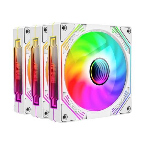 Ant Esports Sciflow 3x120mm ARGB White Case Fan Kit