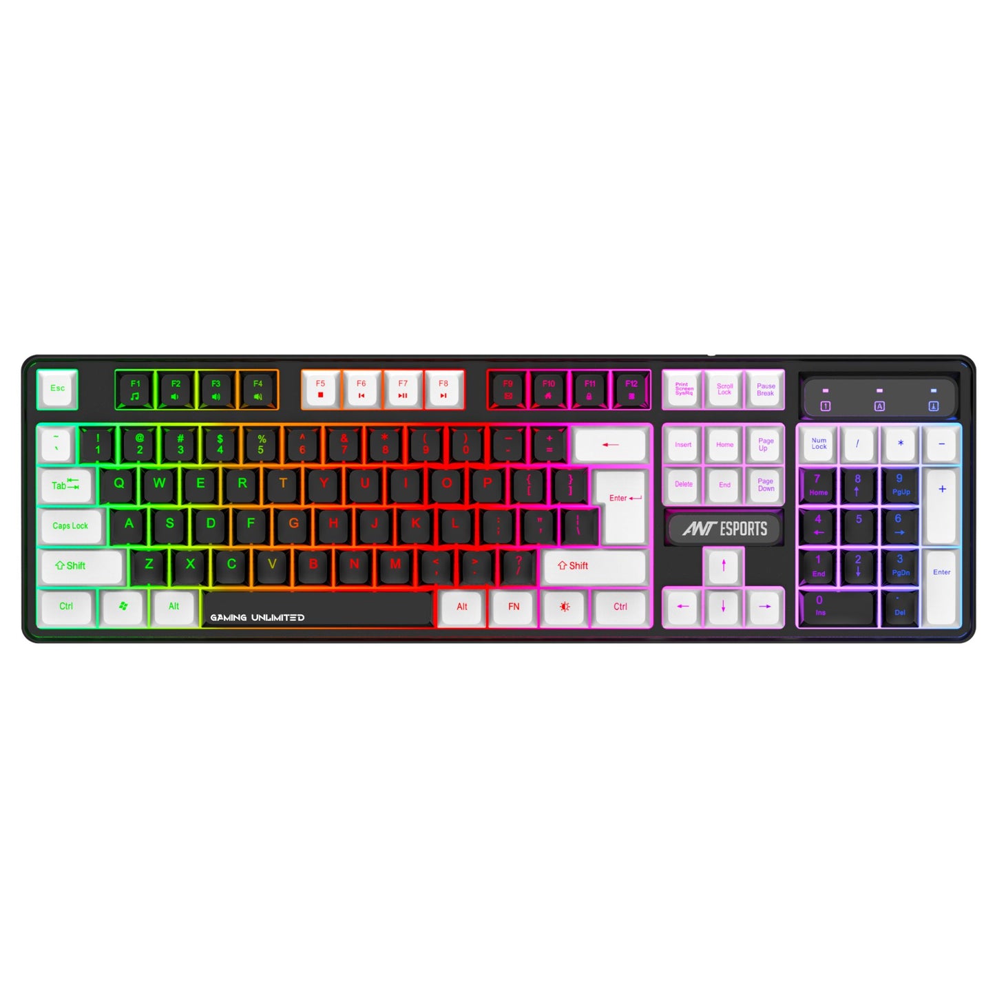 Ant Esports MK1450 Membrane Wireless Gaming Keyboard Black