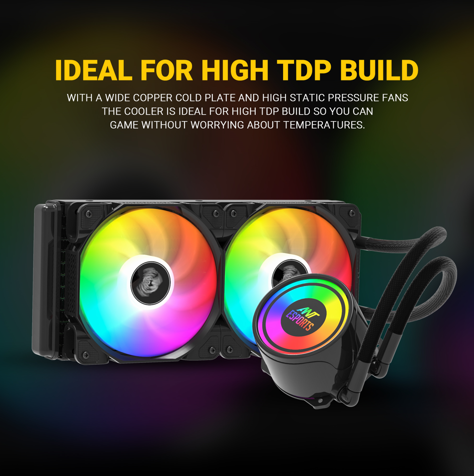 Ant Esports ICE-240 ARGB CPU Liquid Cooler