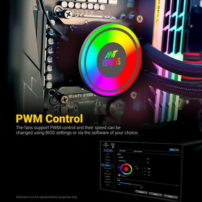Ant Esports ICE-240 ARGB CPU Liquid Cooler
