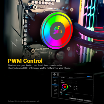 Ant Esports ICE-360 ARGB CPU Liquid Cooler