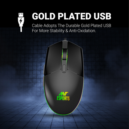 Ant Esports KM1650 Pro Membrane Keyboard wireless Combo black