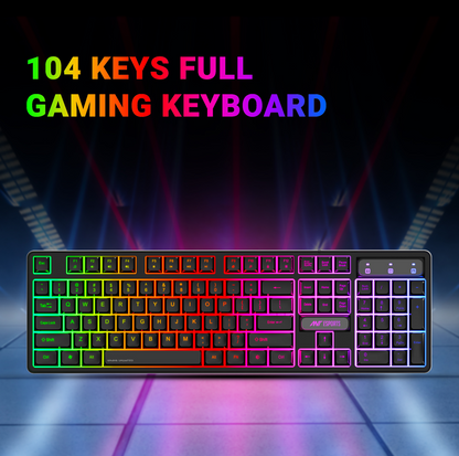 Ant Esports KM1650 Pro Membrane Keyboard wireless Combo black