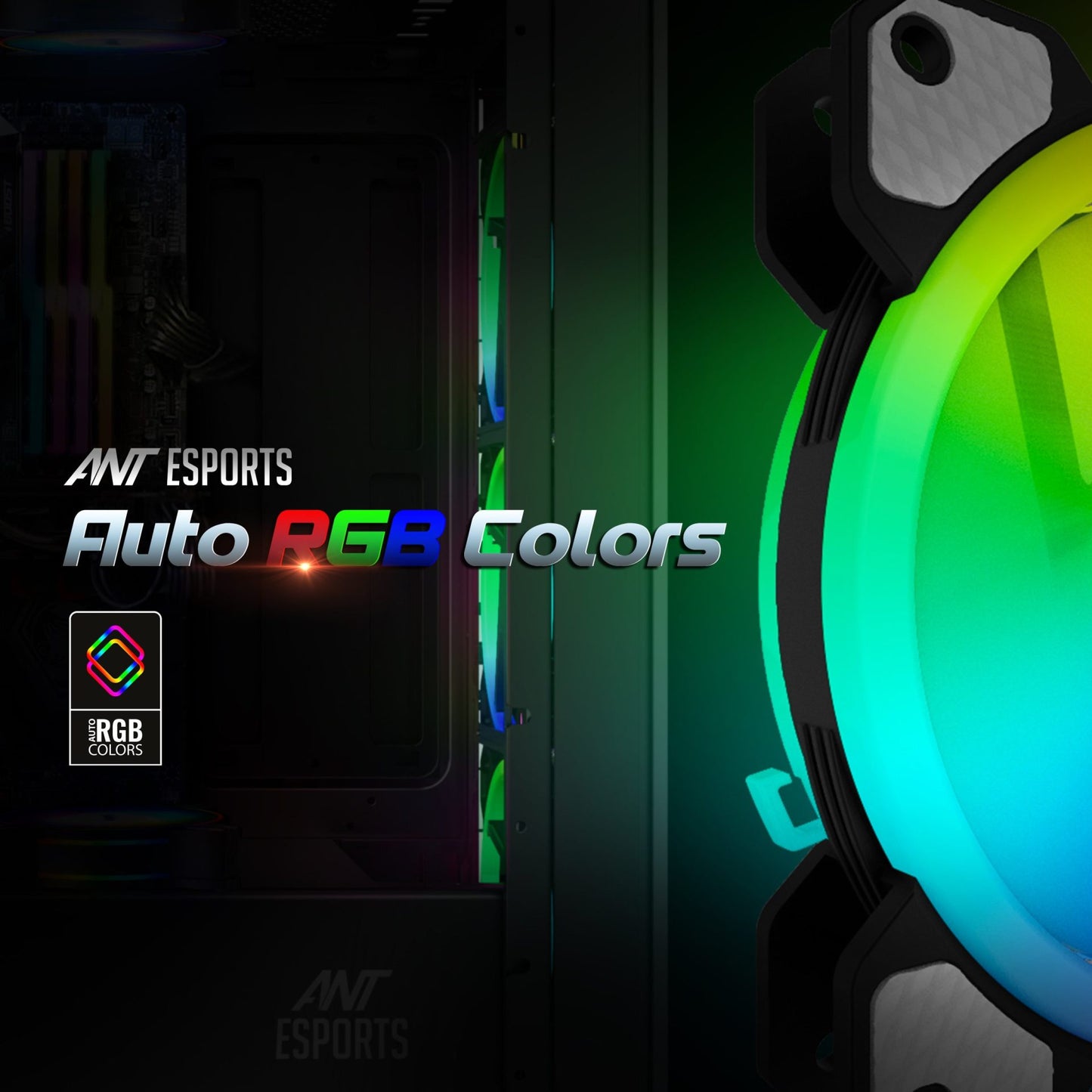 Ant Esports Superflow V2 120mm ARGB Black Case Fan
