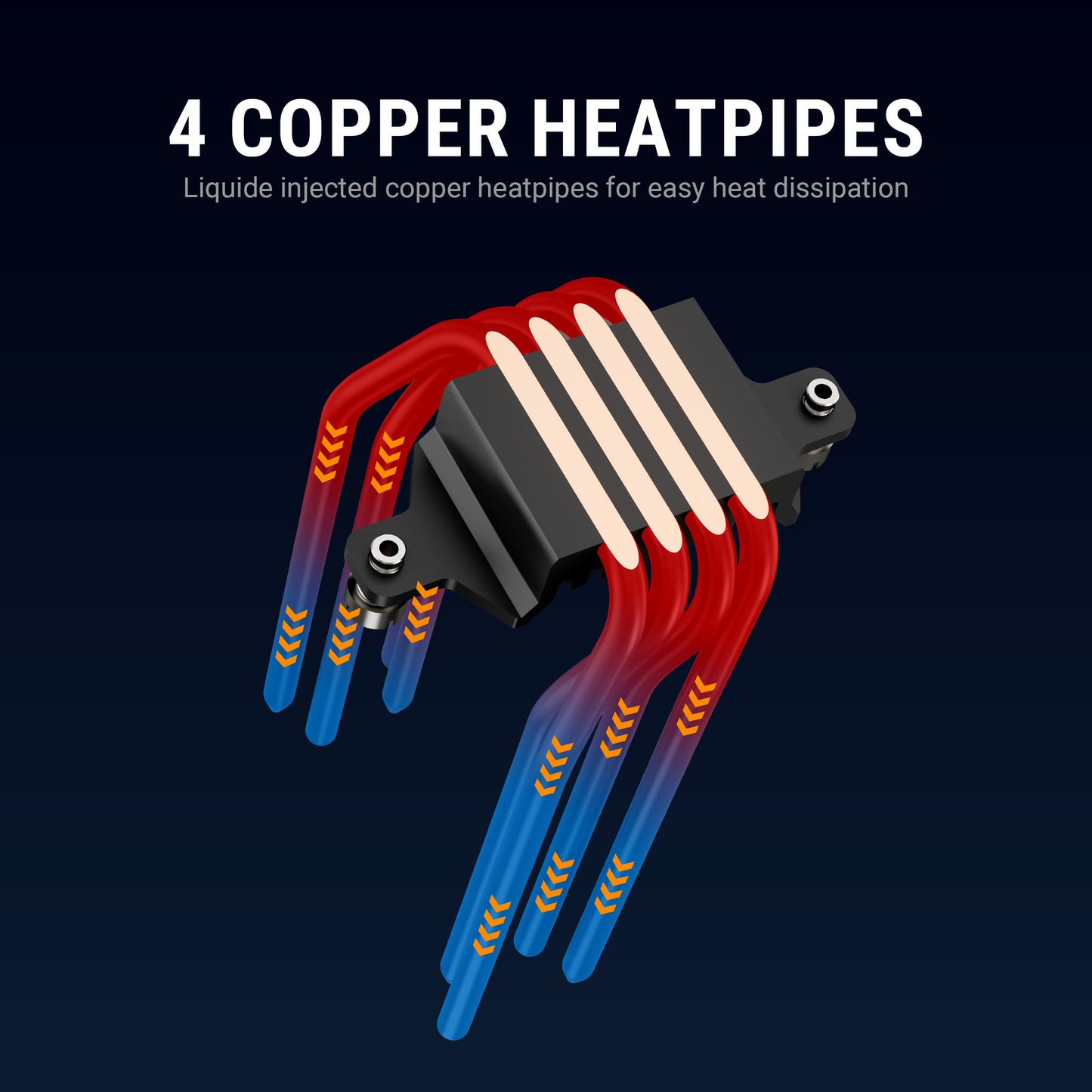 Ant Esports V4 Digital ARGB LGA1851/AM5 Black CPU Air Cooler