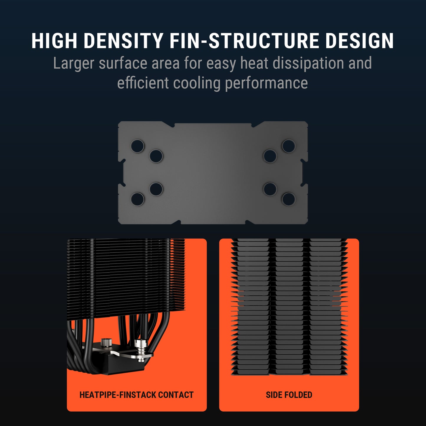 Ant Esports V4 Digital ARGB LGA1851/AM5 Black CPU Air Cooler